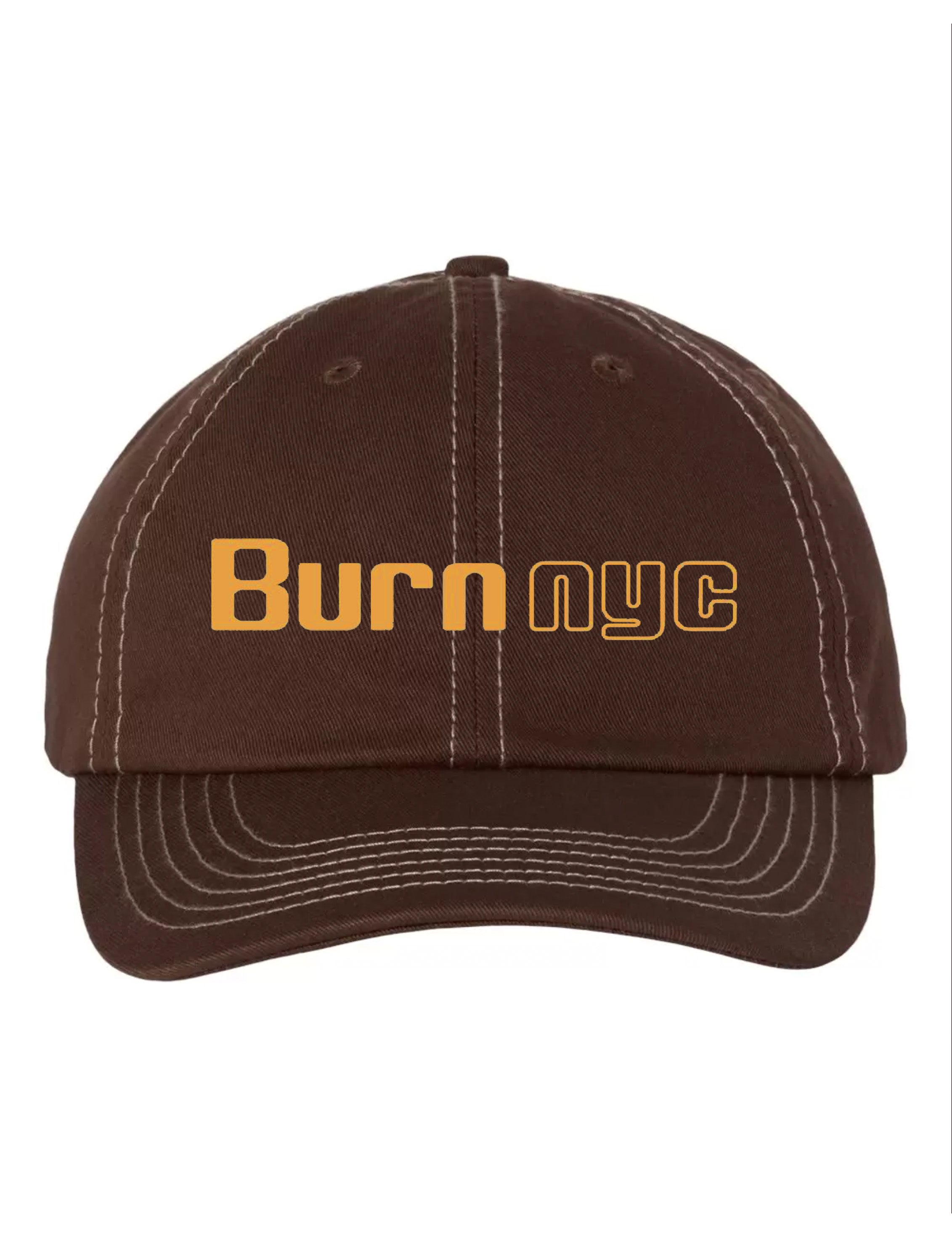 Stitched Cap Brown/Yellow