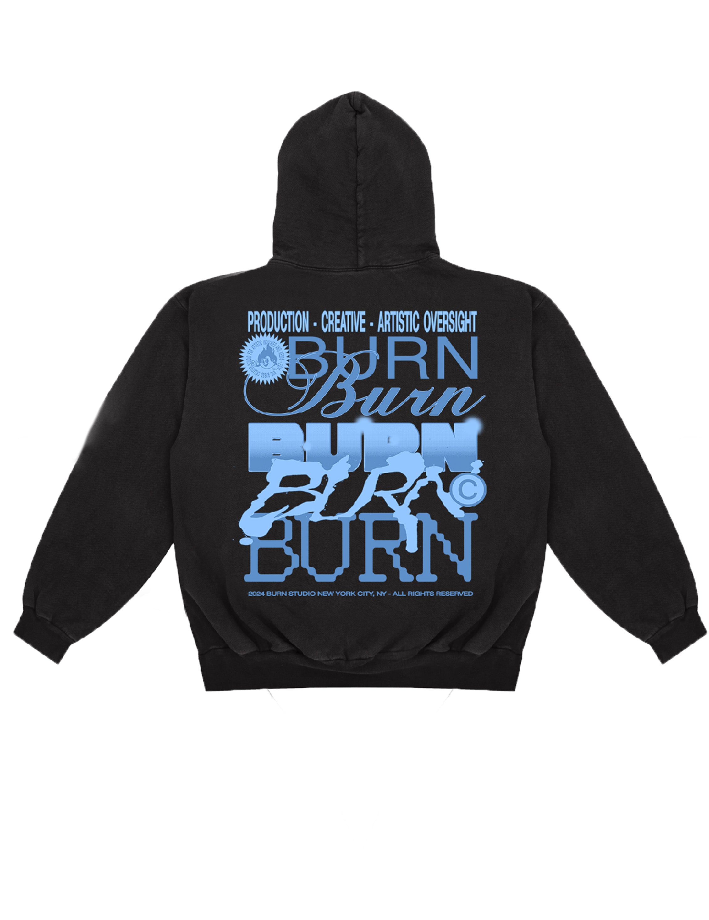 Hoodie Black/Blue
