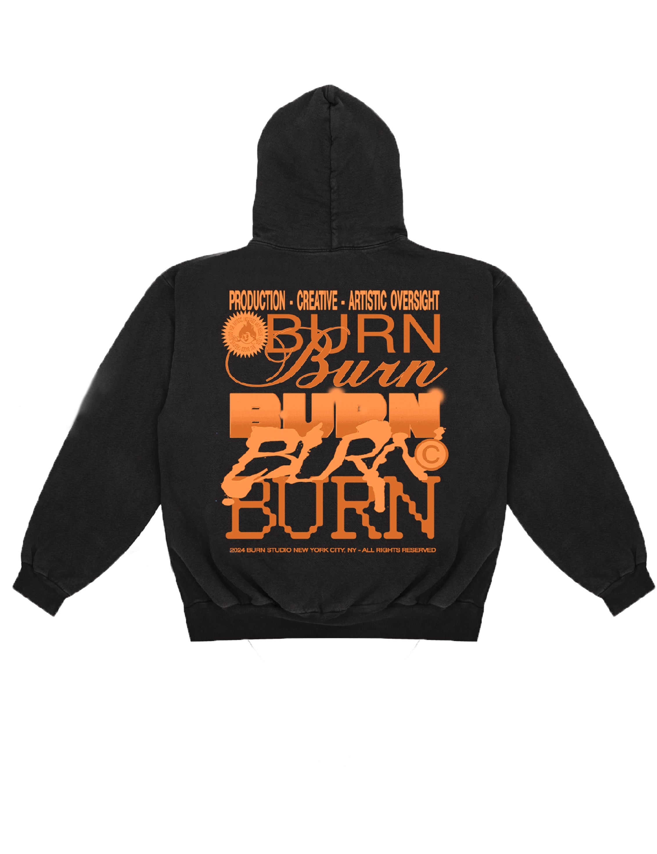 Hoodie Black/Orange
